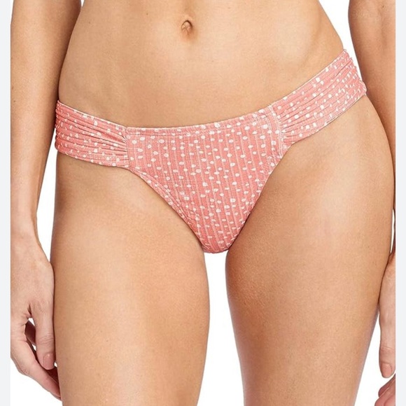 Robin Piccone designer Ally swim bikini SET in Blush with white polkadots. - Picture 5 of 8